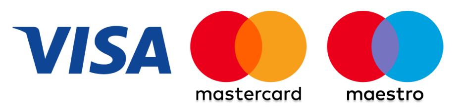 Visa, Mastercard, Maestro